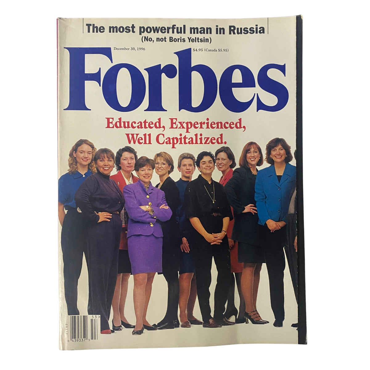 Forbes Magazine cover from December 30, 1996, featuring the title 'The New Valley Girls' and showcasing women leaders in technology. Volume 158, No. 15.