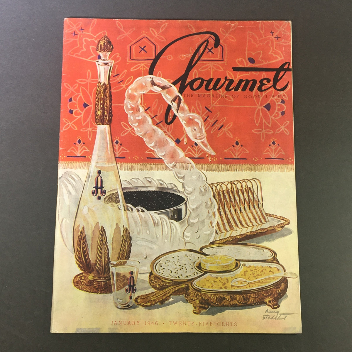 Gourmet: The Magazine of Good Living, January 1946: Featuring 'My Mother's Kitchen' on the cover