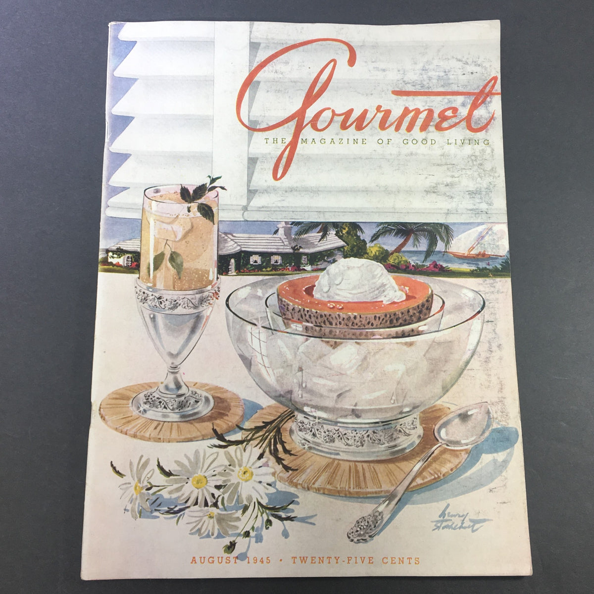Gourmet The Magazine of Good Living August 1945 - Clams Across The Sea