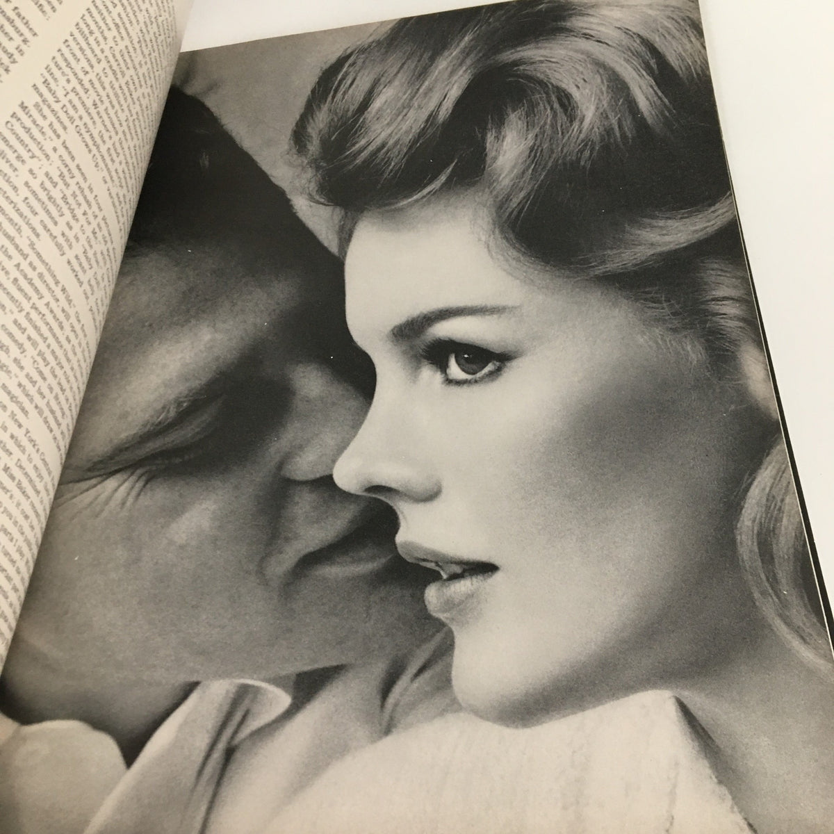 Show Magazine December 1961 Vol. 1 No. 3 intimate black and white photograph of a couple, capturing a moment of emotion and connection.