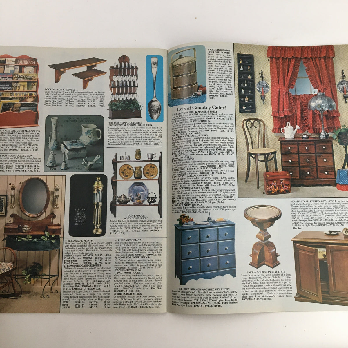 Yield House Quality Pine Furniture & Accessories Catalog displaying vibrant images of country-style furniture, decorative items, and accessories that reflect home decor trends.