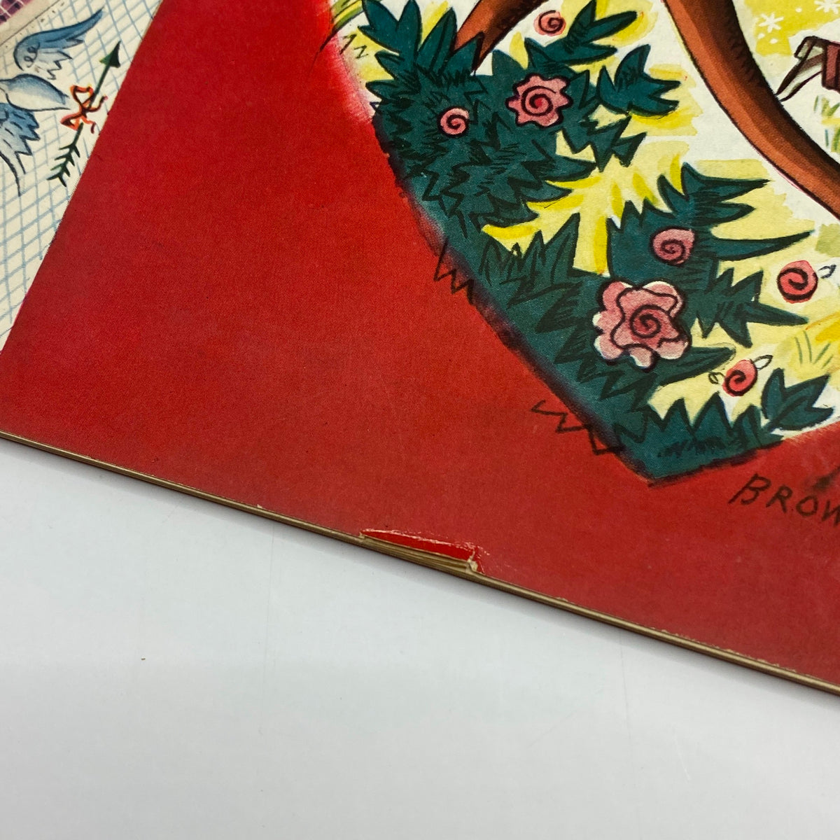Close-up view of the cover art from The New Yorker Complete Magazine February 10, 1934 by Harry Brown, showcasing vibrant colors and a whimsical design.
