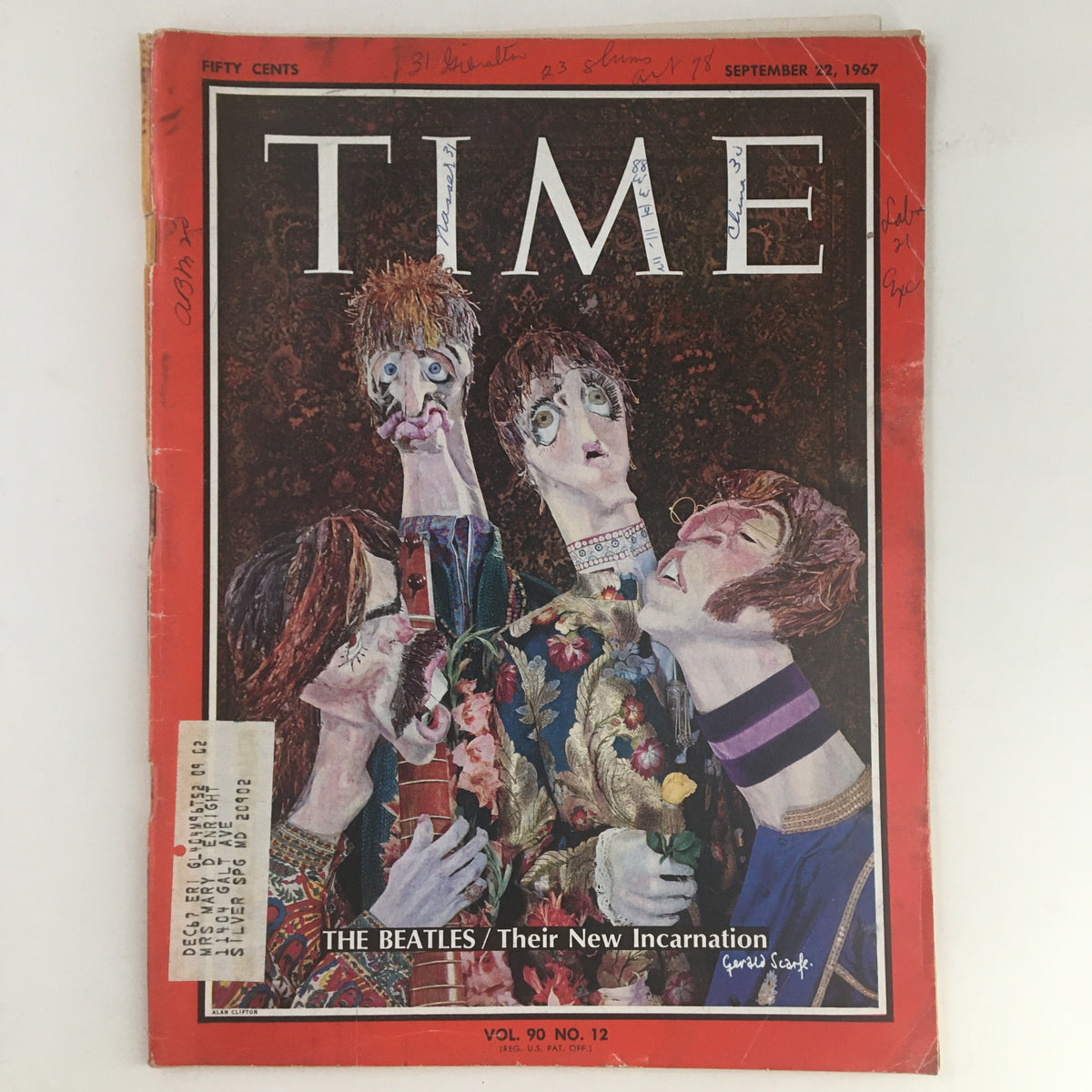 Time Magazine September 22 1967 Vol. 90 No. 12 The Beatles Their New Incarnation