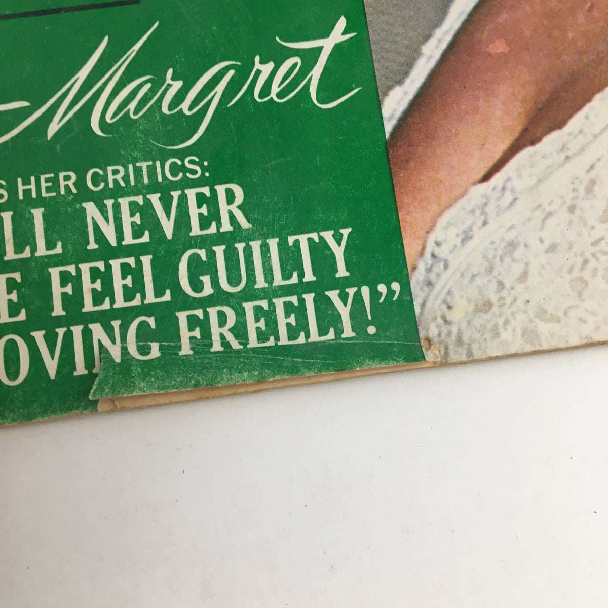 Close-up of the cover text on Movie World Magazine March 1966 featuring Ann-Margret and quotes from her interview.