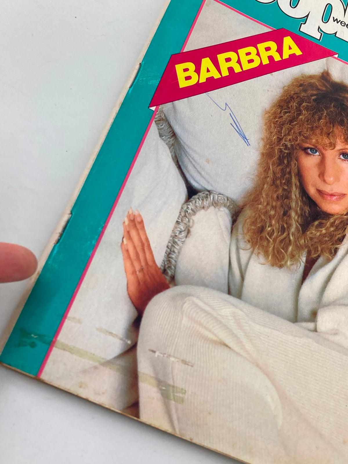 Close-up of VTG People Weekly Magazine December 12 1983 cover with Barbra Streisand, highlighting the title and condition details.