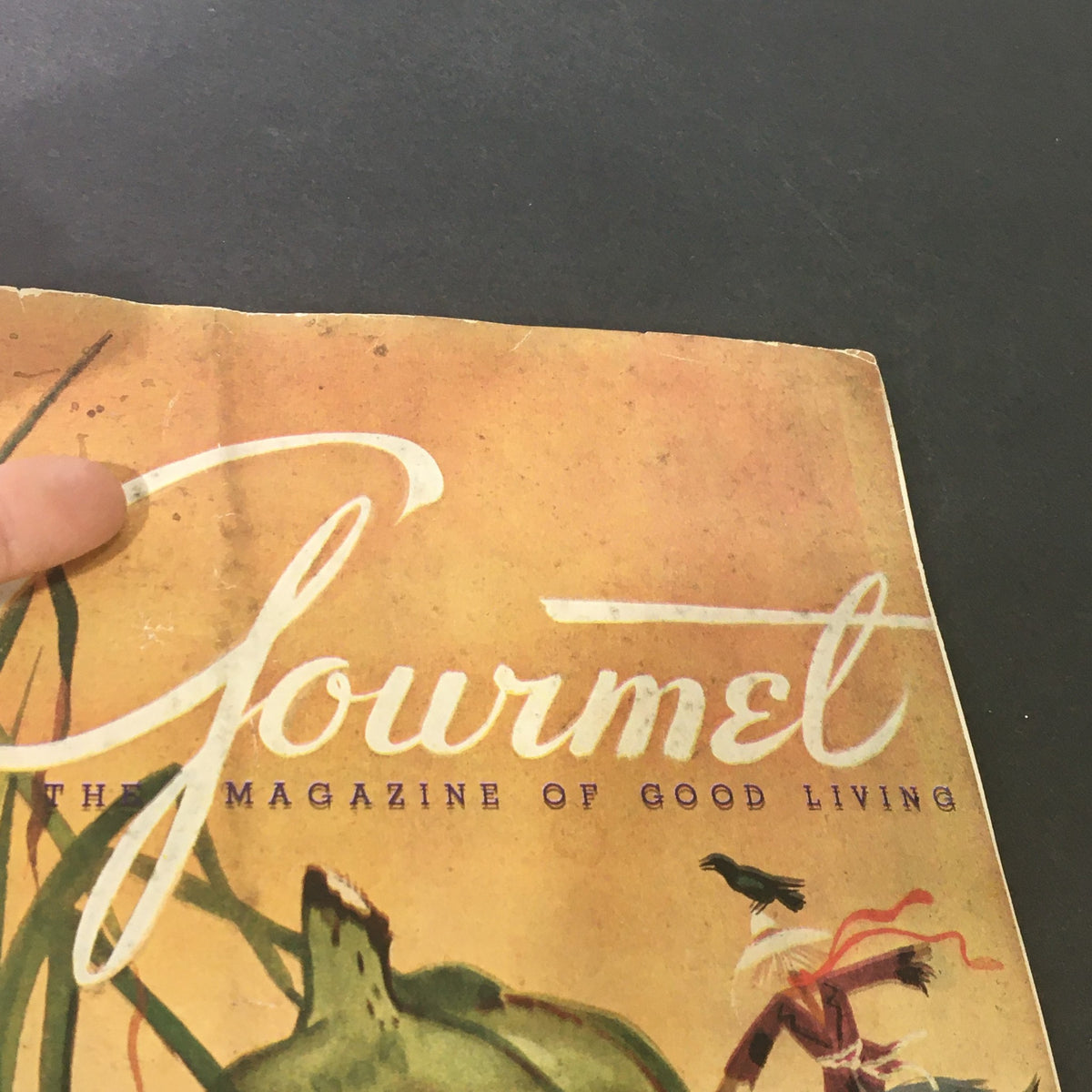 Cover page of the September 1944 issue of VTG Gourmet The Magazine of Good Living, featuring vintage artwork and design elements.