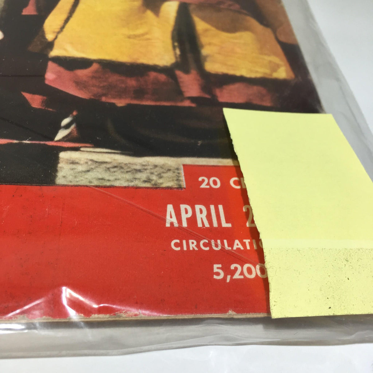 Close-up view of the April 23, 1951 Life Magazine cover detailing the publication date and circulation information.