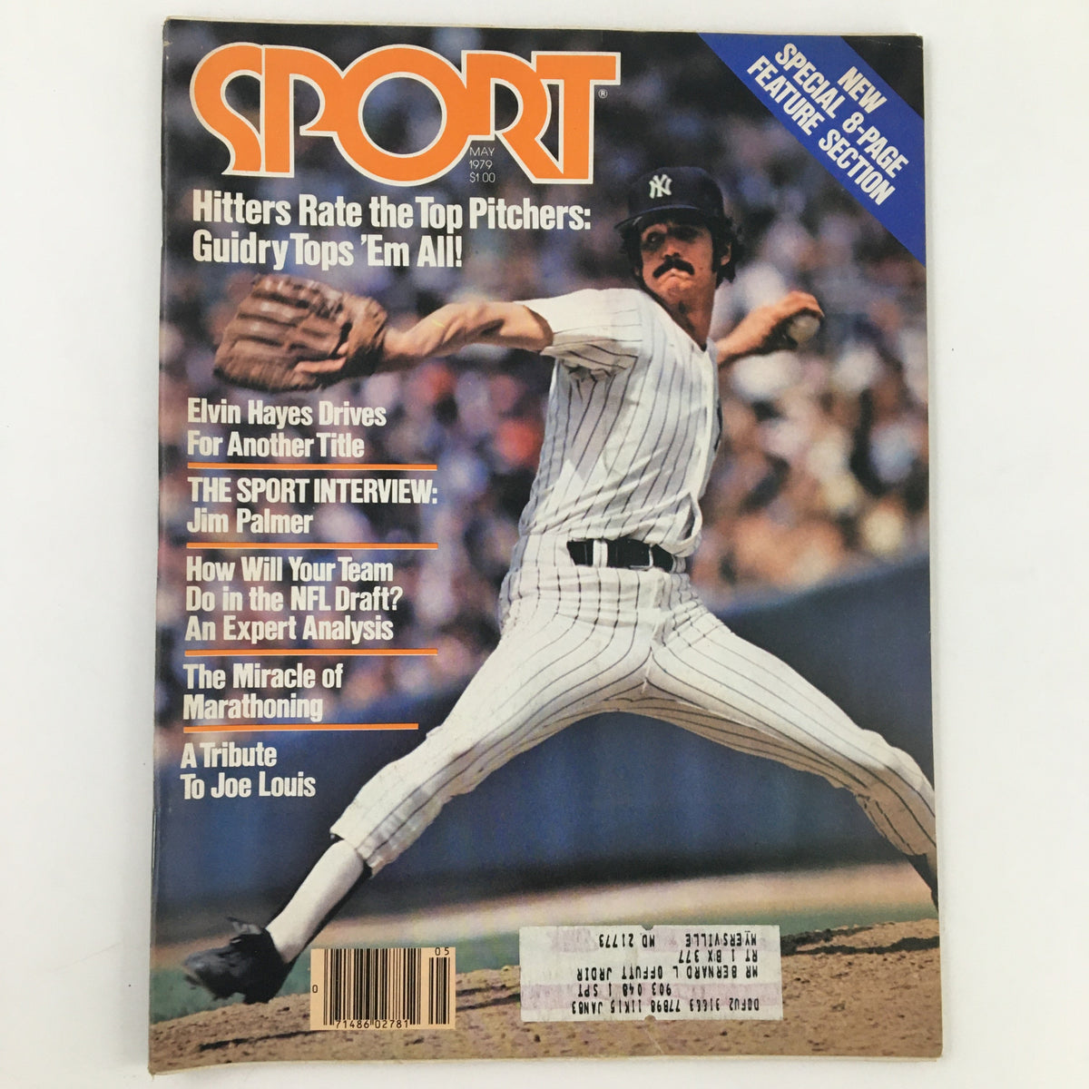 Sport Magazine May 1979 featuring Elvin Hayes Drives Another Title on the cover, includes The Sport Interview with Jim Palmer, and highlights on pitchers like Guidry.