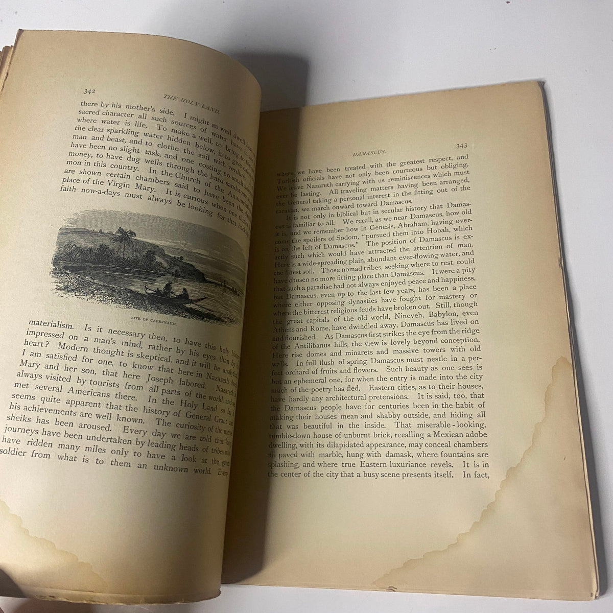 Interior page from 'Around the World with General Grant – Book by John Russell Young, Part Six', featuring text and an illustration related to the narrative.