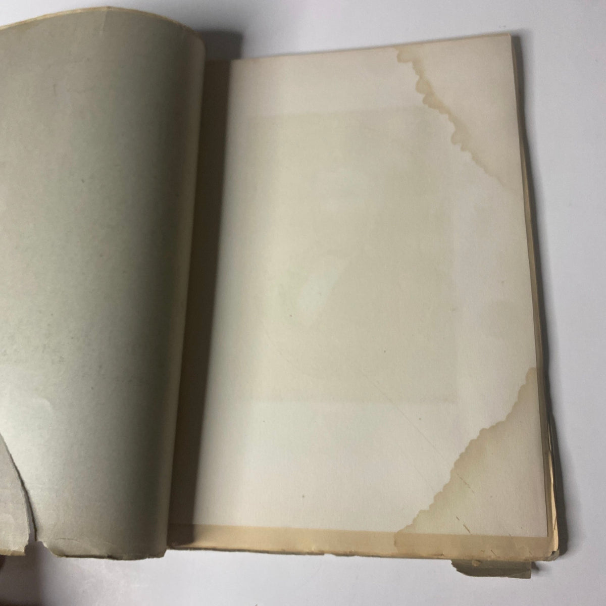 Interior page of 'Around the World with General Grant' by John Russell Young, Part Four, showing a blank page with signs of age and wear.