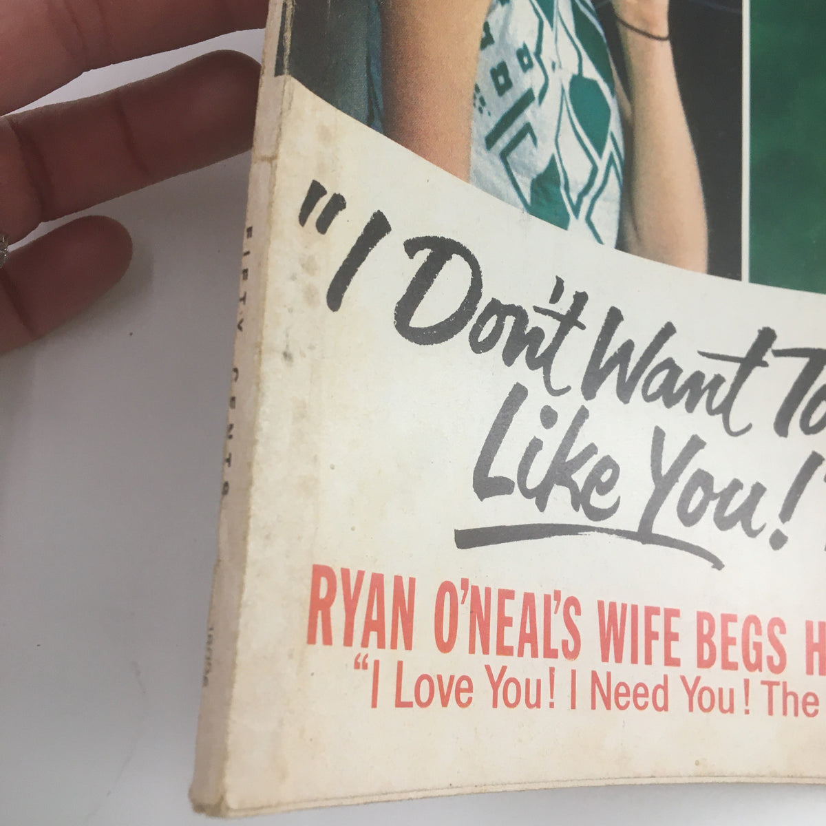 Close-up of the bottom section of the June 1971 Photoplay Magazine cover, emphasizing the phrase 'I Don't Want To Grow Up Like You!' and showcasing the magazine's vintage appeal.