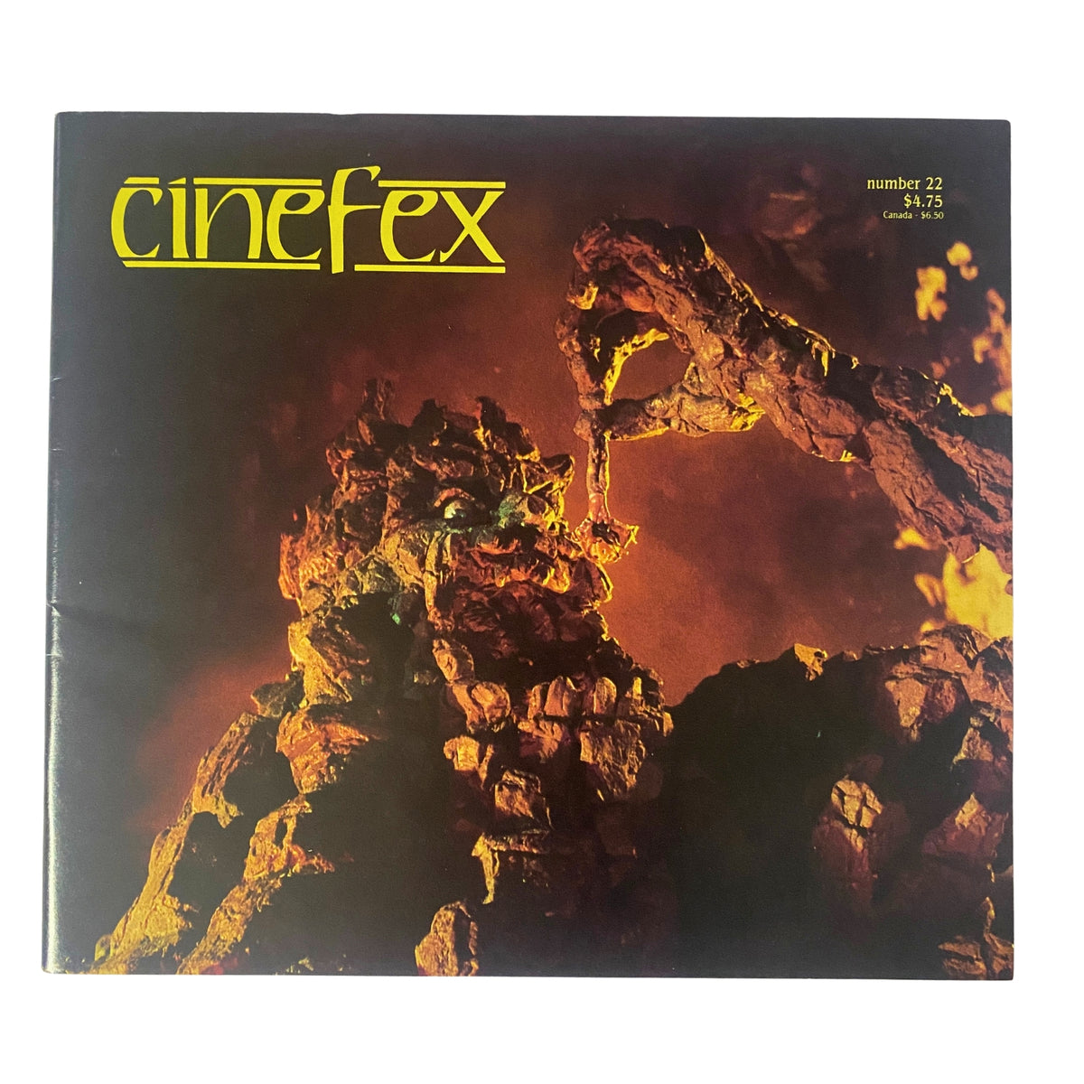Cinefex Magazine June 1985 No. 22 featuring the Nome King from Return to Oz on the cover, showcasing artistry in fantasy filmmaking.