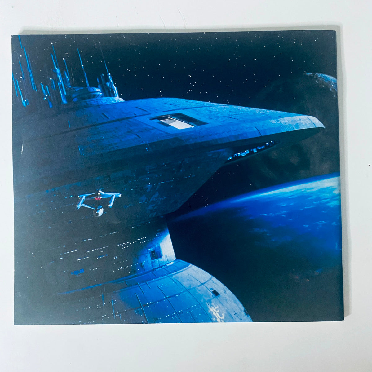 Cinefex Magazine August 1984 No. 18 back cover showcasing an illustration of the starship Enterprise in Star Trek III: The Search for Spock.