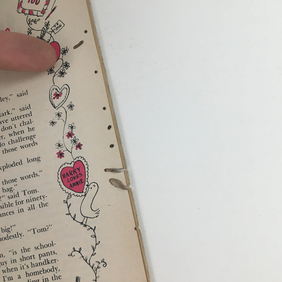 Illustration from Woman's Day Magazine September 1946, showing decorative text and drawings, capturing the whimsical style of the time.