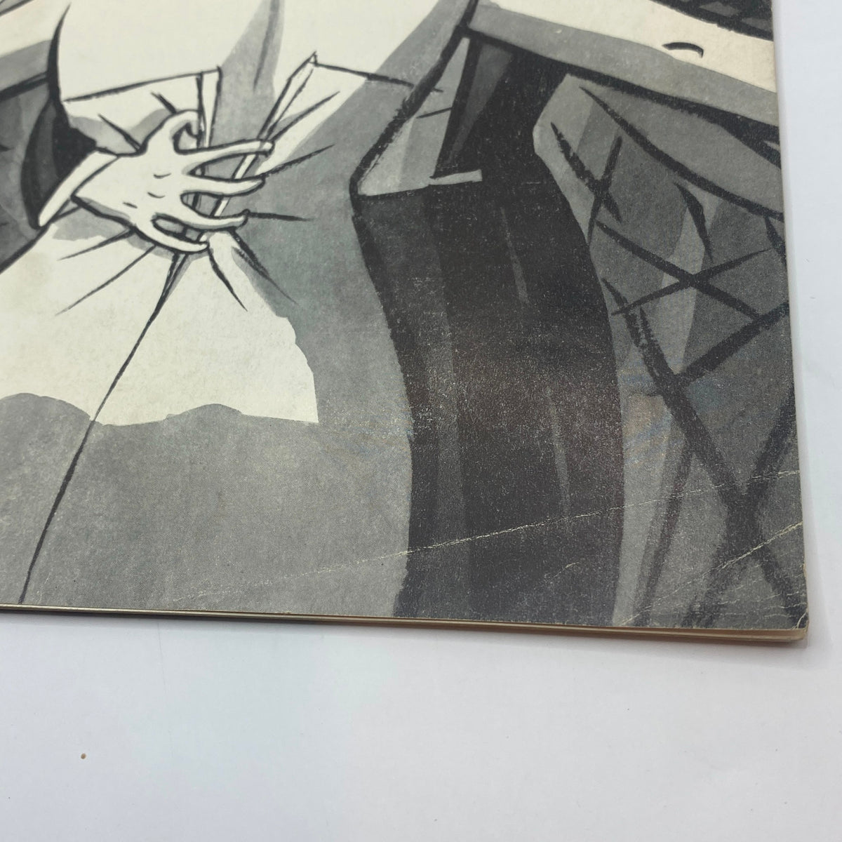 Close-up detail of the vintage cover art from The New Yorker Complete Magazine January 6, 1940 featuring Peter Arno's illustration.