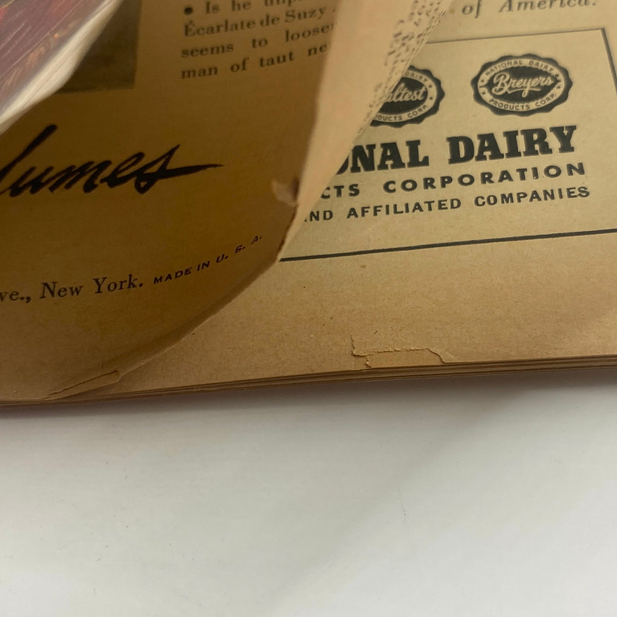 Image of the interior page of The New Yorker Magazine October 30, 1943, displaying vintage advertisements and pages that capture the publication's historical charm.