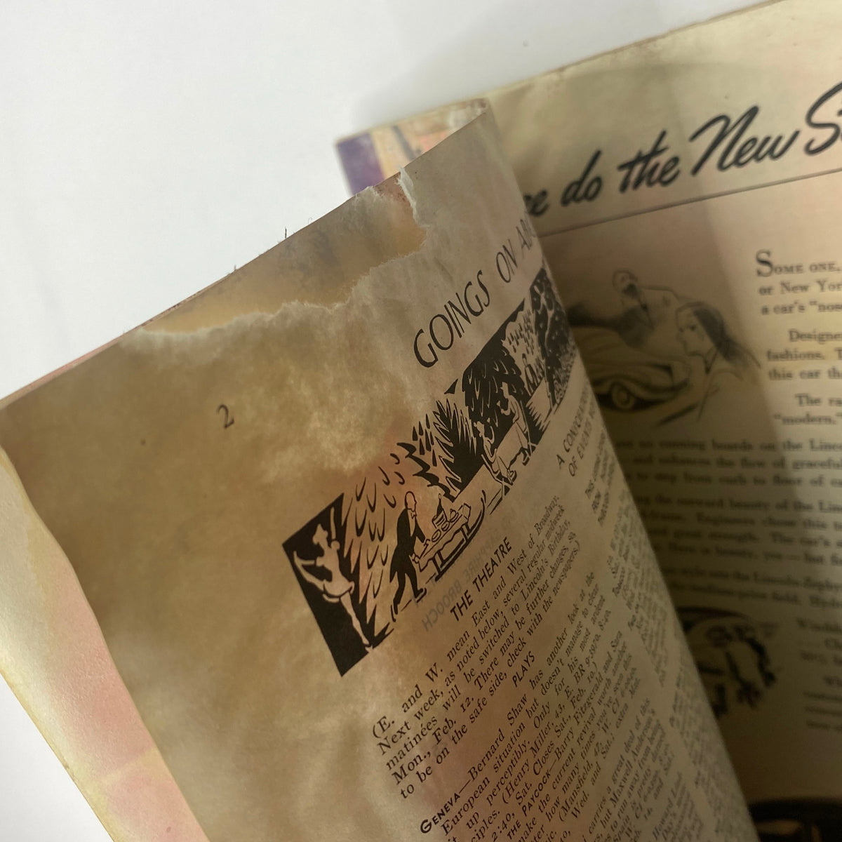 Close-up of an interior page number from The New Yorker magazine dated February 10, 1940, capturing the vintage aesthetics and design.