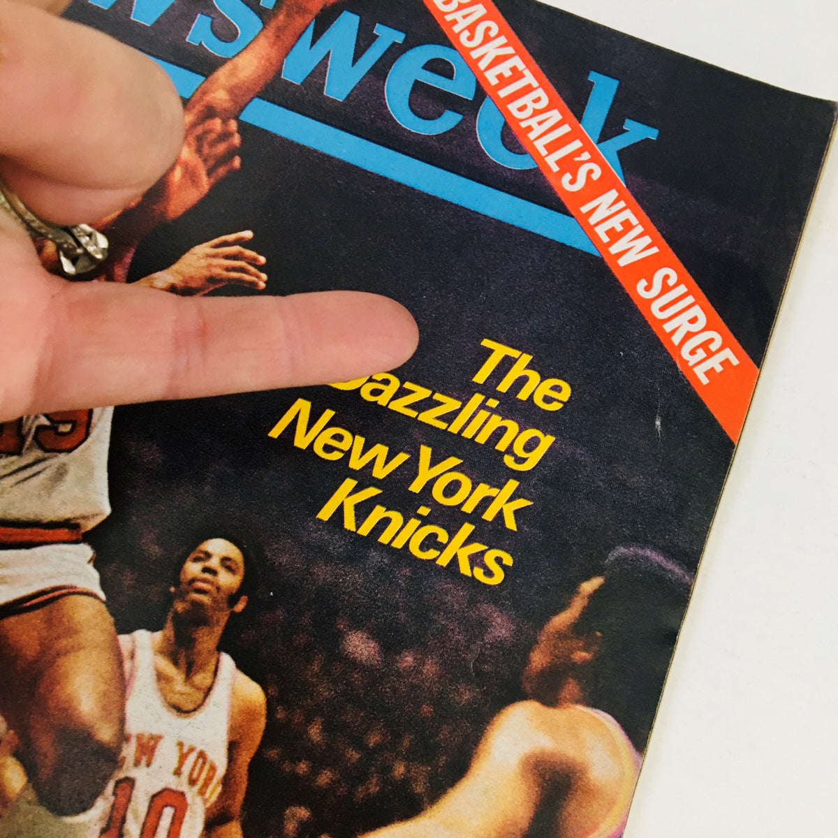 Cover of Newsweek Magazine December 15, 1969 showcasing the New York Knicks with the title 'The Dazzling New York Knicks' and an image of Knicks players.