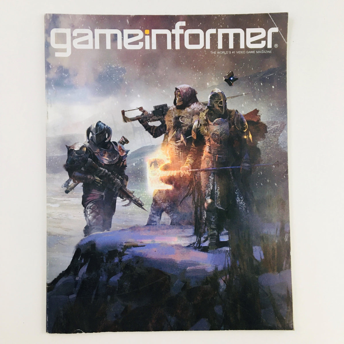 Game Informer Magazine September 2016 Issue 281 featuring a stunning cover art of characters from Destiny: Rise of Iron, set in a snowy landscape.