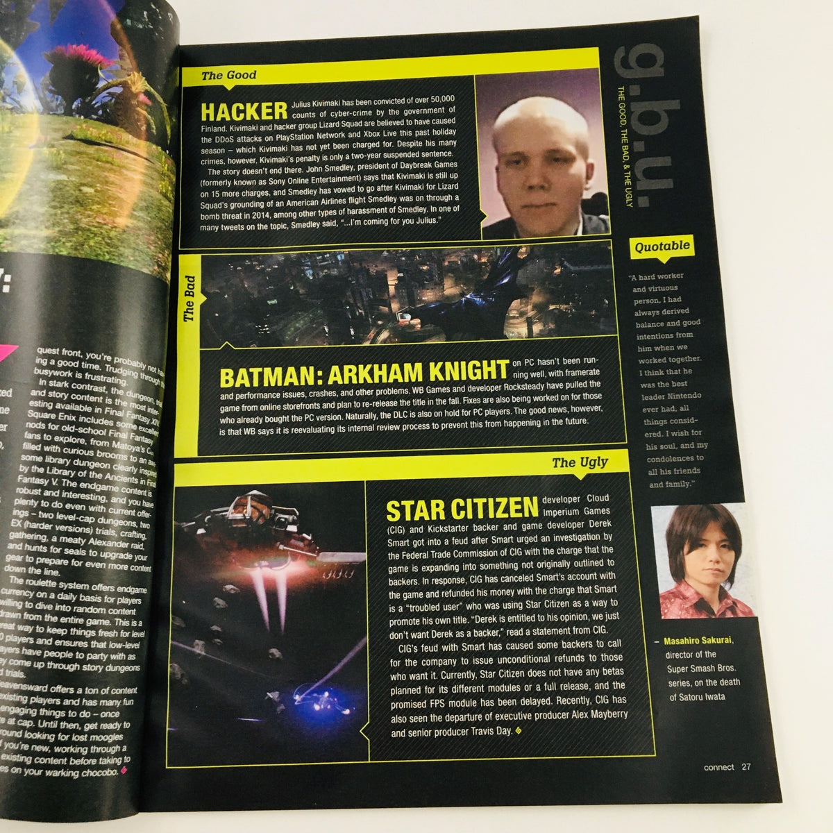 Review section from the Game Informer Magazine September 2015 Issue 269 showcasing featured games and commentary.