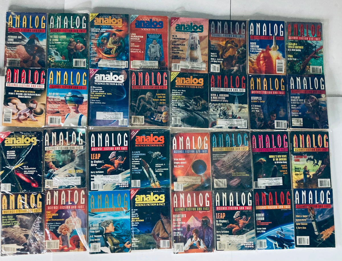 Vintage Analog Science Fiction and Fact Magazine Lot of 76 1990s