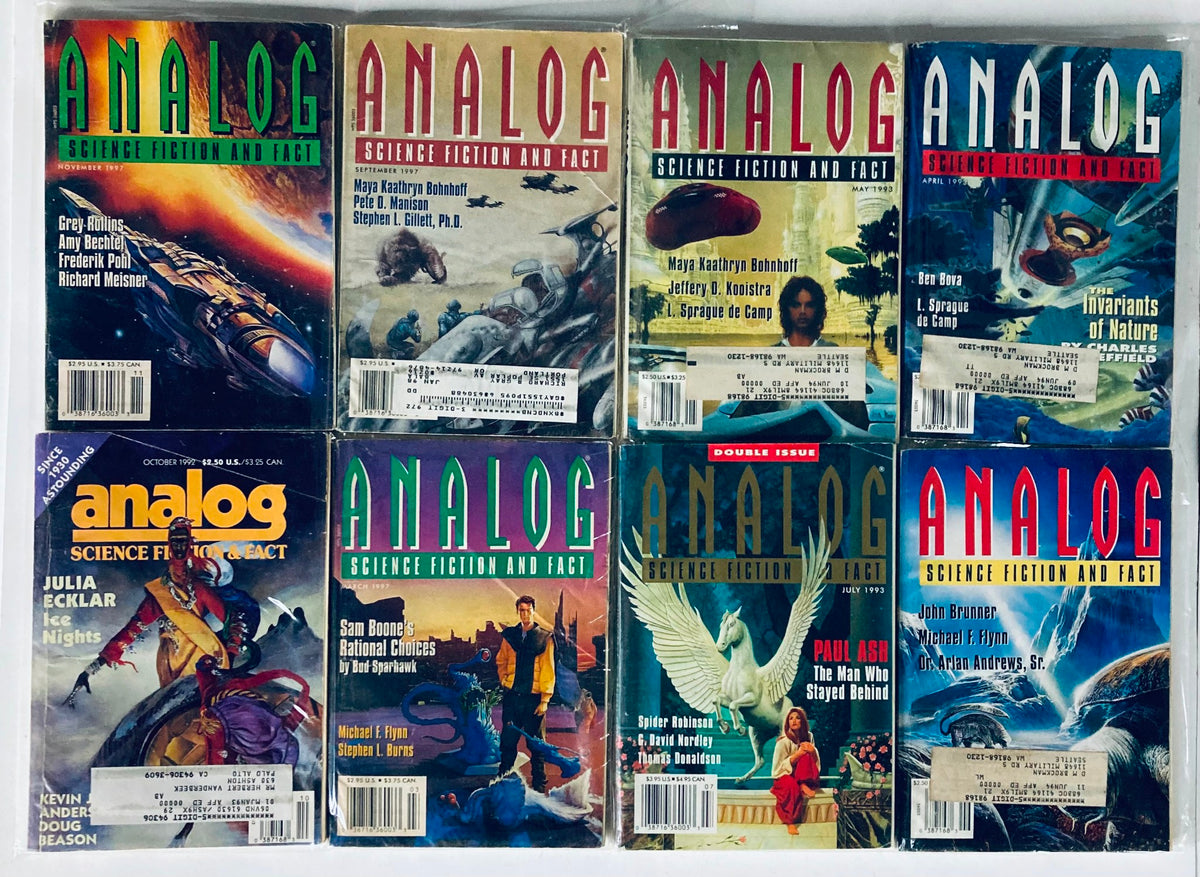 Vintage Analog Science Fiction and Fact Magazine Lot of 76 1990s