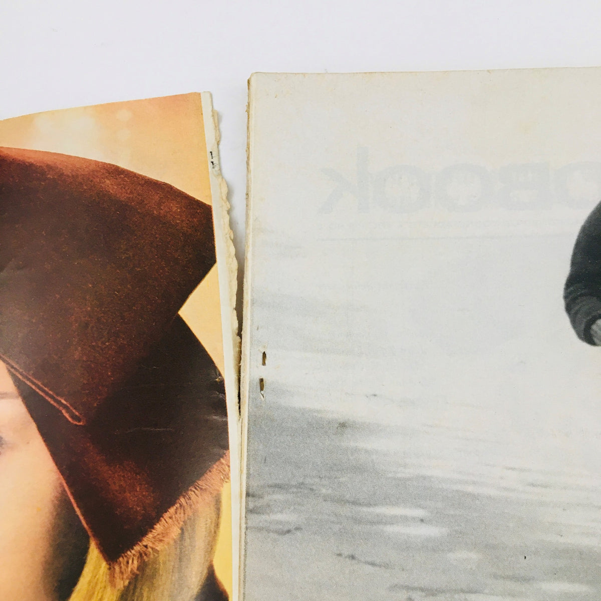Close-up of the edge of Redbook Magazine September 1964, highlighting the vintage cover and design elements associated with the 1960s style.