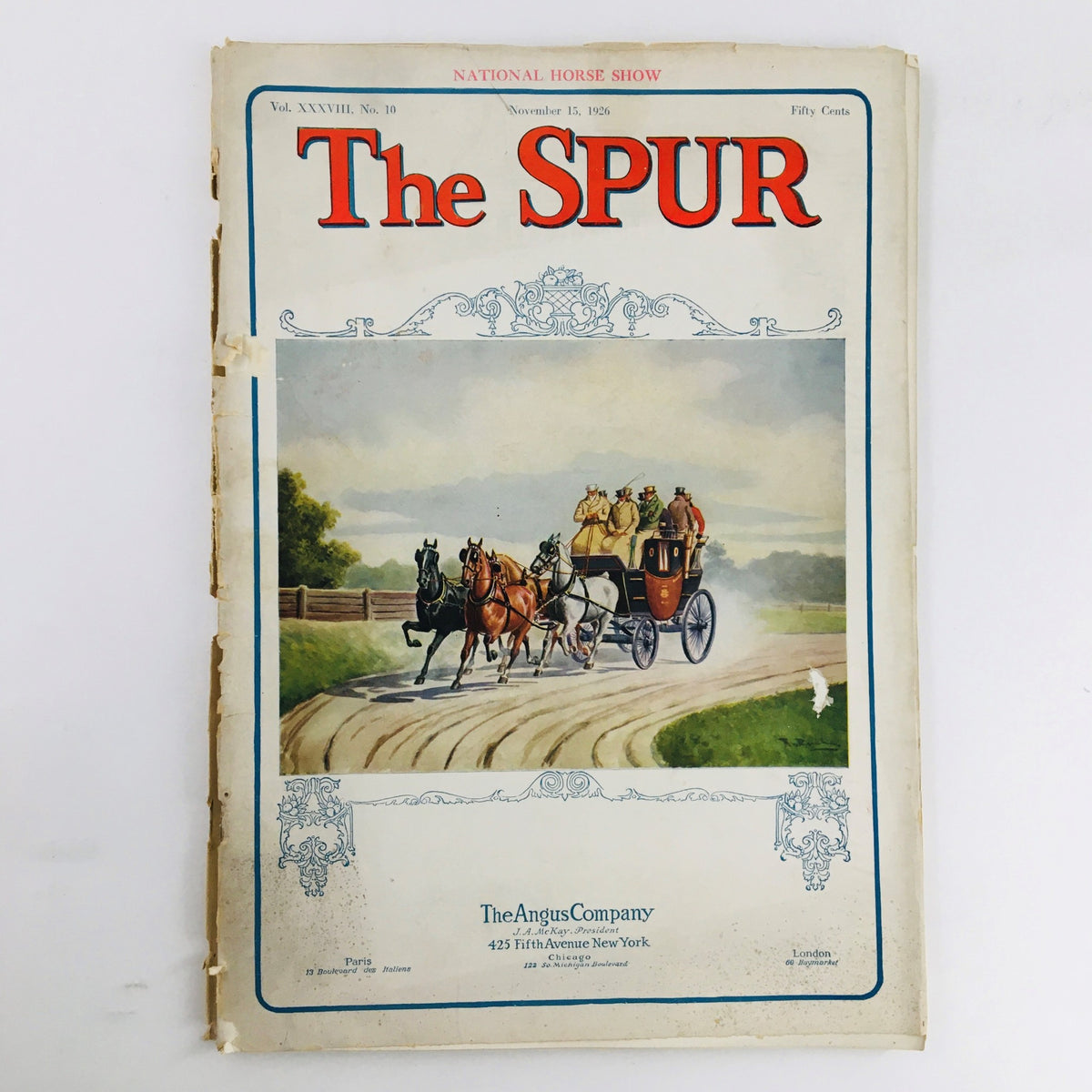 The Spur Magazine November 15 1926 Mrs. Neville Gardiner Feature No Label