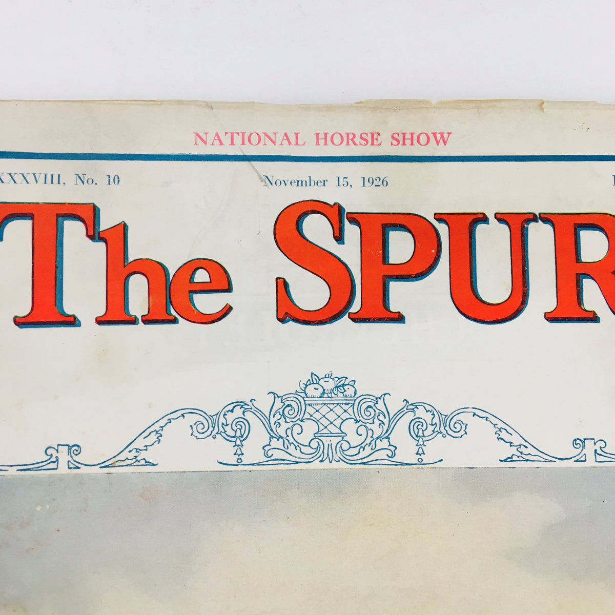 VTG The Spur Magazine November 15 1926 showcasing the magazine title prominently at the top with a date reference.
