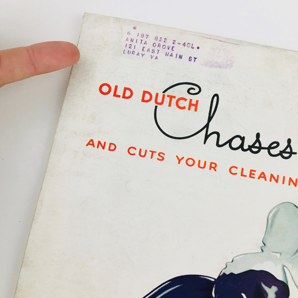 Detail of the back cover of Better Homes & Gardens Magazine June 1936, highlighting the advertisement for Old Dutch, emphasizing nostalgic cleaning solutions.