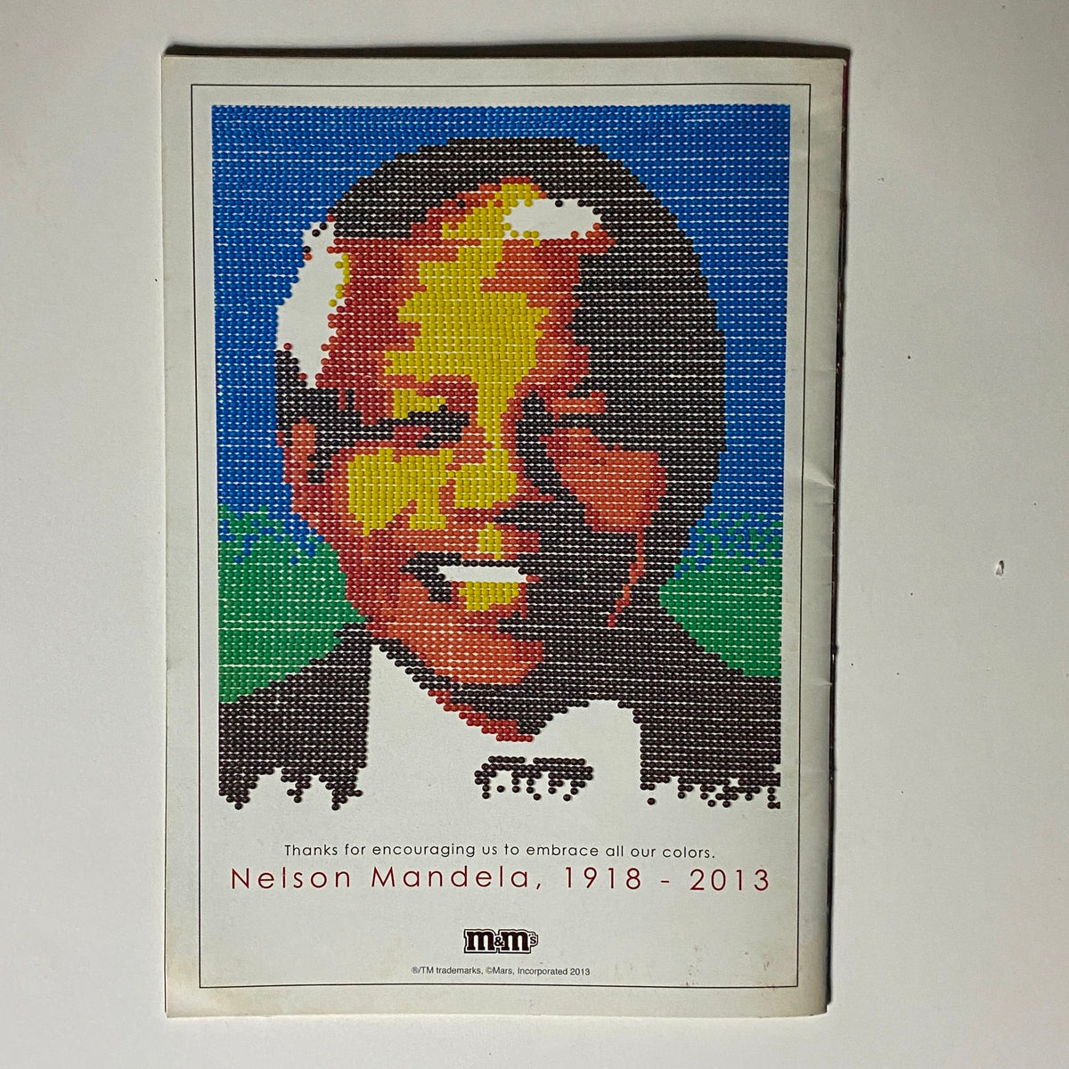 Cover of Jet Magazine Commemorative Edition 2013 dedicated to Nelson Mandela, showcasing a pixel art representation of his portrait with the text 'Nelson Mandela, 1918 - 2013' as a tribute.