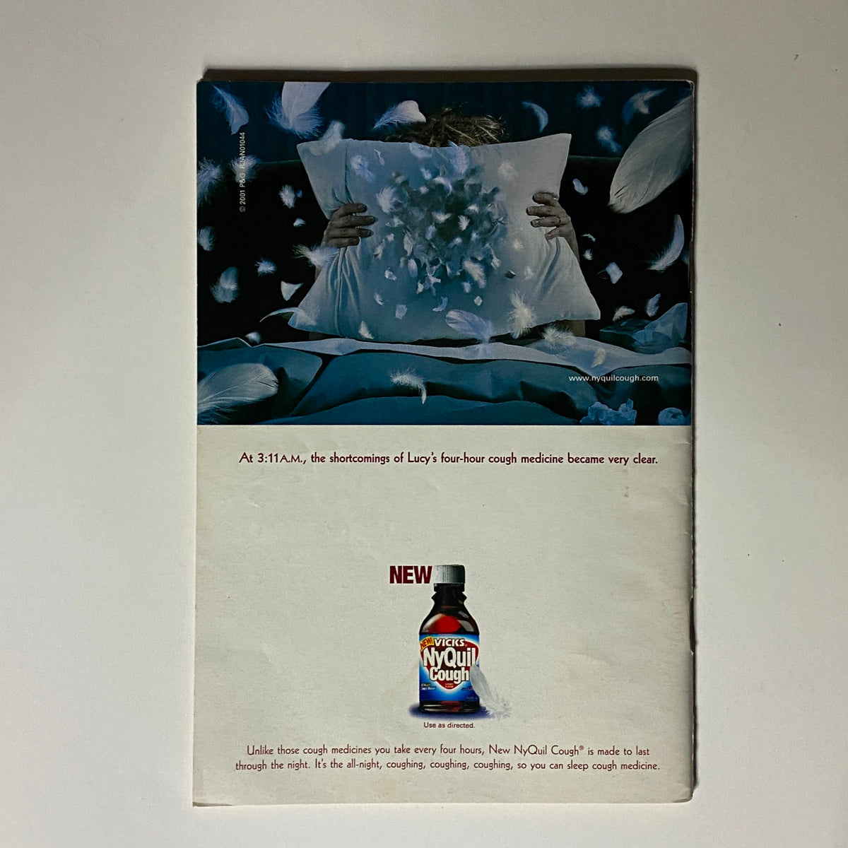 Back cover of Jet Magazine, September 24, 2001, advertising a cough medicine called 'New No-Yo Cough'.