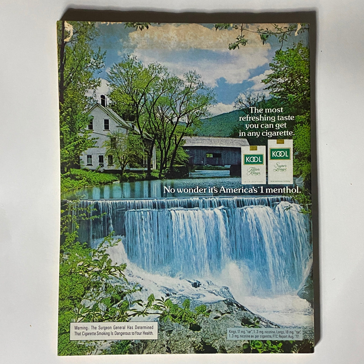 Cover of Street & Smith's Baseball Official Yearbook 1978 featuring a scenic waterfall and foliage background, highlighting its vintage appeal for collectors.