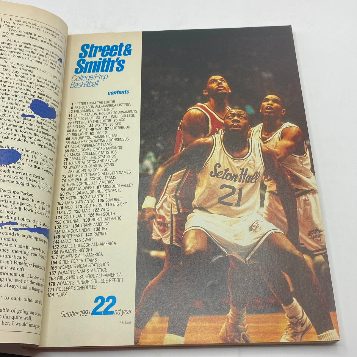 Street & Smith's College/Prep Basketball 1991-1992 Shauille O'Neal No Label VG