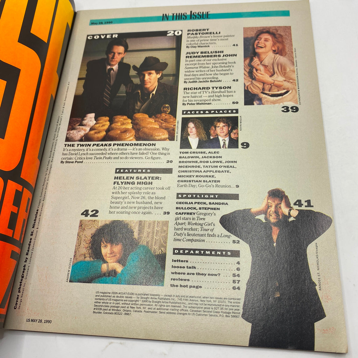 US Magazine May 28, 1990 No. 129 Kyle MacLachlan & Michael Ontkean No Label VG