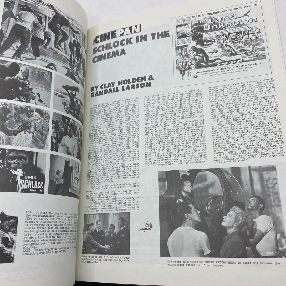 Final interior page of VTG CineFan Magazine July 1974 showcasing film analysis articles and engaging visuals from iconic films.
