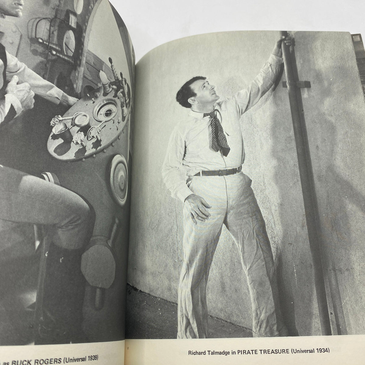 VTG 1971 Serial Favorites Screen Facts featuring Richard Talmadge in a scene from 'Pirate Treasure' with vintage style and nostalgia.