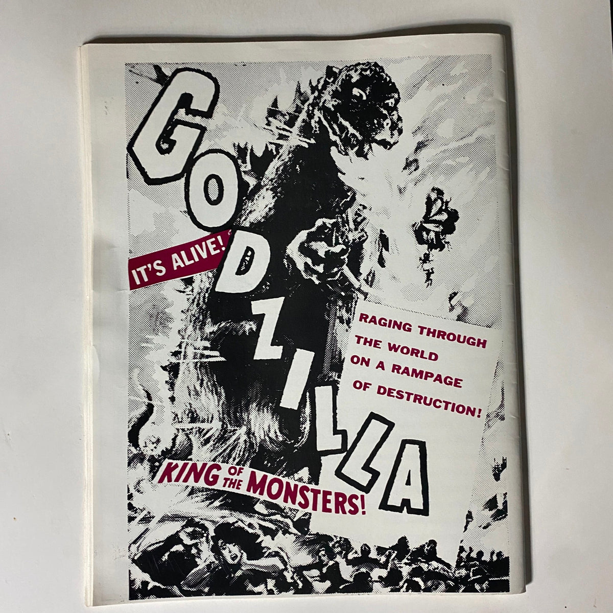 Cover page of Cult Movies Magazine 1991 featuring Godzilla, emphasizing the film's impact in pop culture and the monsters in cult cinema.