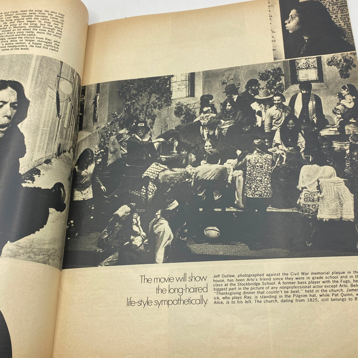 Photograph in VTG Eye Magazine March 1969 depicting a community scene emphasizing the lifestyle and culture of the era.