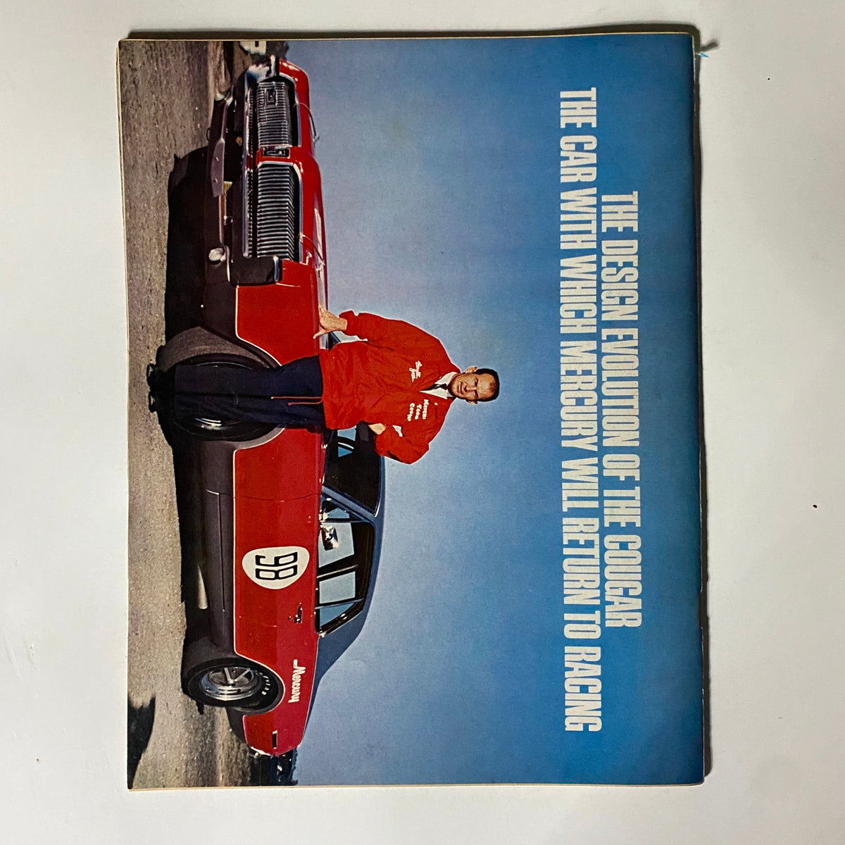 Back cover of VTG American Rodding Magazine June 1967 showcasing the design evolution of the Cougar and racing culture.