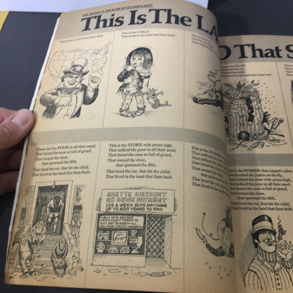 Interior page of Mad Special Number Four June 1971, presenting an illustration with text about societal issues, reflecting the magazine's satirical style.