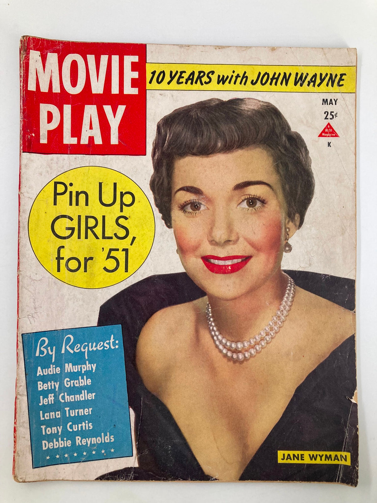 Movie Play Magazine May 1951 Jane Wyman and John Wayne No Label