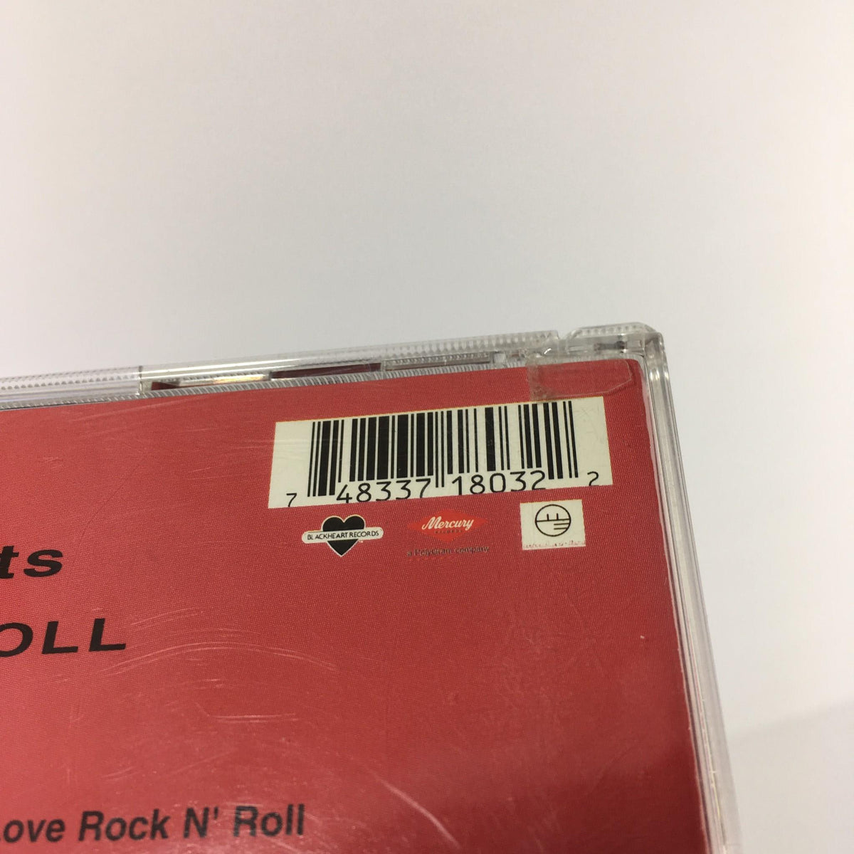 Barcode of Joan Jett The Blackhearts Audio CD on the back cover, used for inventory and sales purposes.
