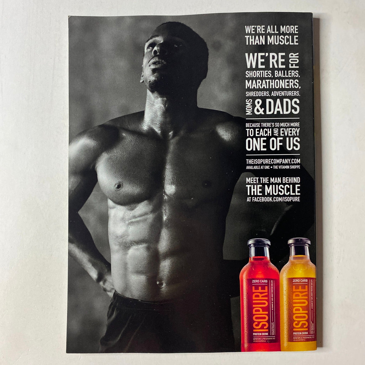 MuscleMag International Magazine March 2013 Issue #370 featuring Marco Cardona. The image shows a male model showcasing fitness and strength, promoting Isopure protein drinks, emphasizing inclusivity in fitness culture.
