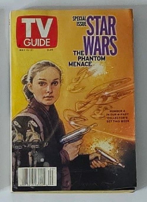 TV Guide Magazine May 15 1999 featuring Natalie Portman on the cover, depicting her as Padmé Amidala from Star Wars: The Phantom Menace.