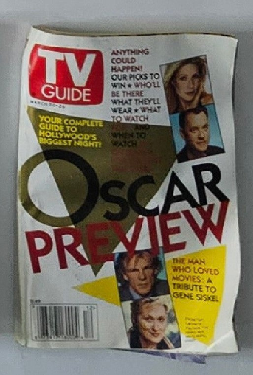 TV Guide Magazine March 20 1999 featuring Gwyneth Paltrow on the cover, highlighting Oscar preview articles and television entertainment insights from the late 90s.