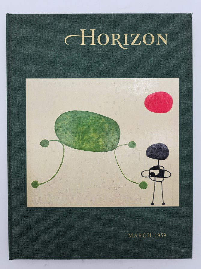Cover of VTG Horizon Magazine of Art March 1959 Vol 1 #4 Rubble Colors featuring abstract artwork with vibrant colors and shapes.