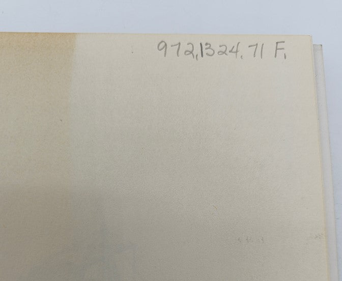 Interior page of the VTG Horizon Magazine of Art, showing a pale page with handwritten notes, indicative of its vintage condition.