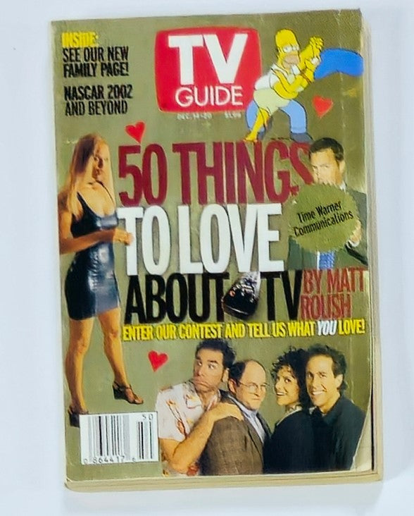 TV Guide Magazine December 14 2002 featuring Jennifer Garner, showcasing the actress on the cover, highlighting her role in Alias and capturing the early 2000s television culture.