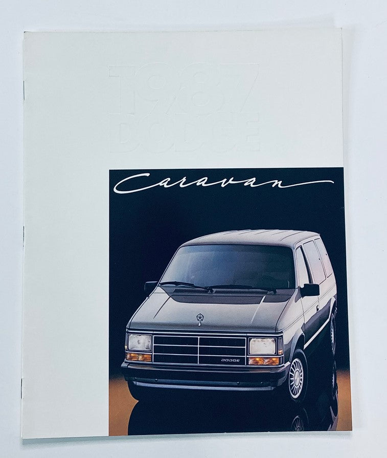 1987 Dodge Caravan Dealer Showroom Sales Brochure Guide Catalog